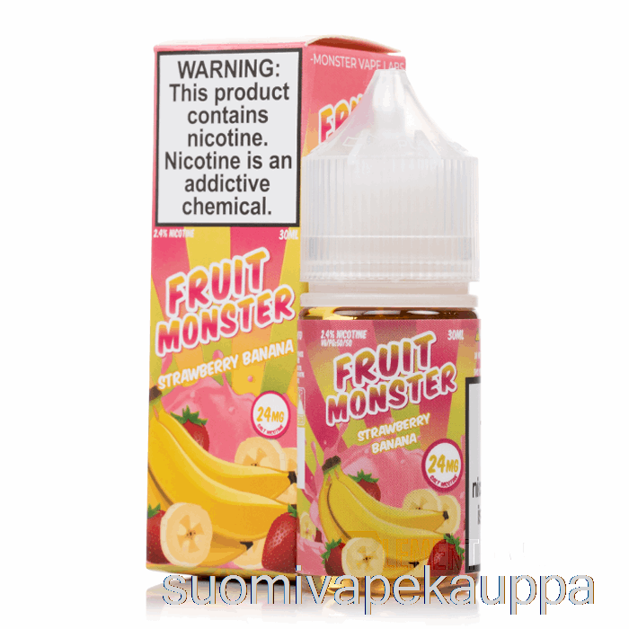 Vape Suomi Mansikka Banaani - Hedelmä Hirviö Suolat - 30ml 48mg